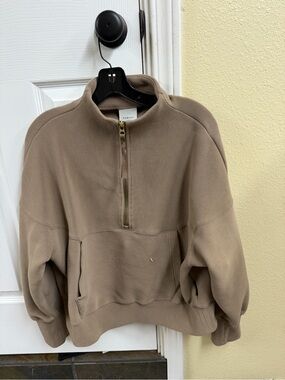 Varley Women's Half-Zip Pullover Sweater - Taupe